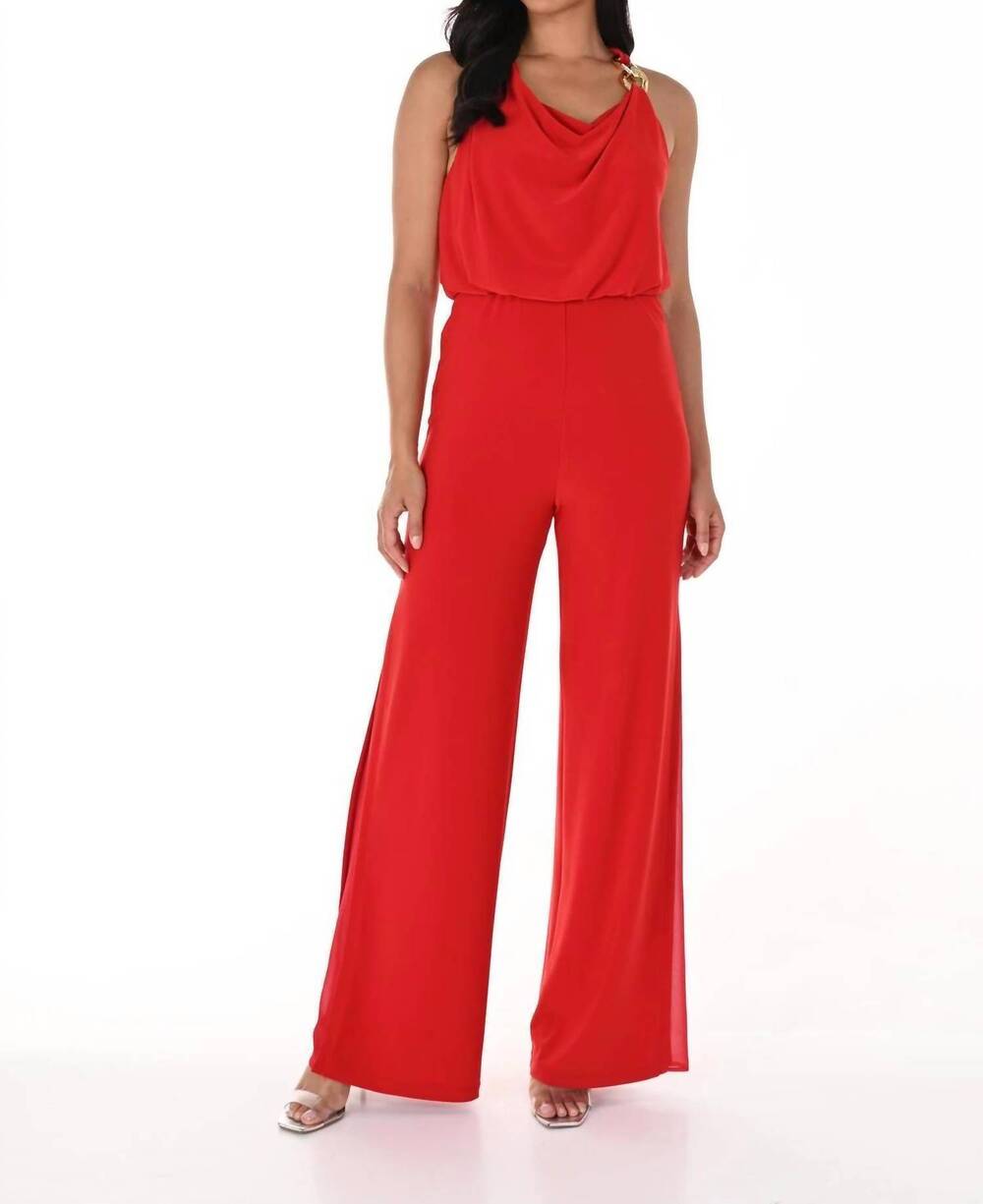 NEW FRANK LYMAN women's jumpsuit in tomato